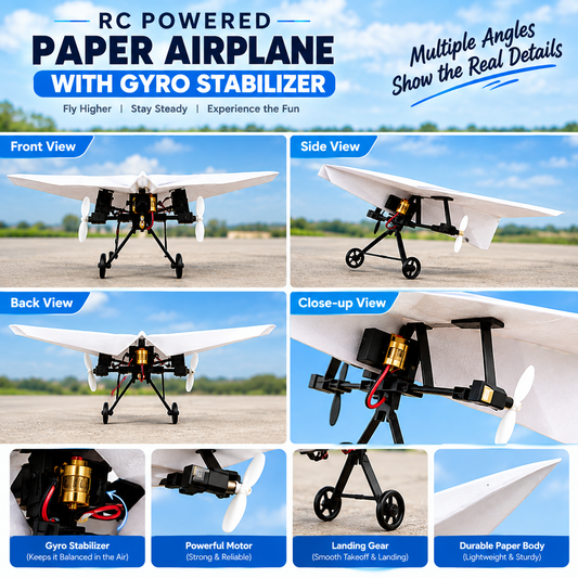 DIY Electric Remote Control Plane with Dual Propellers
