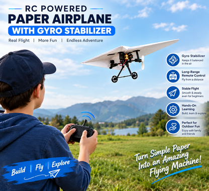 DIY Electric Remote Control Plane with Dual Propellers