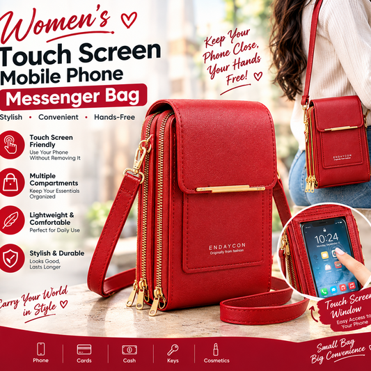 Women's Touch Screen Mobile Phone Messenger bag