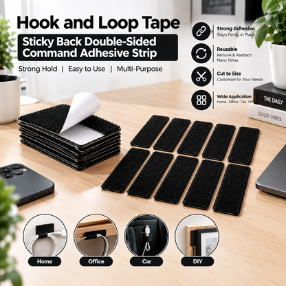 Hook and Loop Tape Sticky Back Double-Sided  Strip