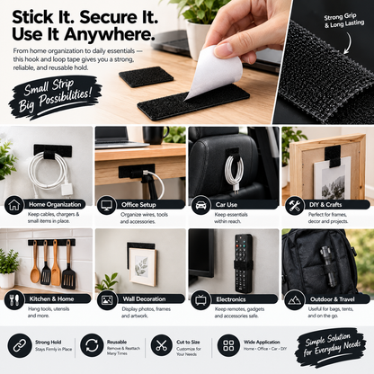Hook and Loop Tape Sticky Back Double-Sided  Strip