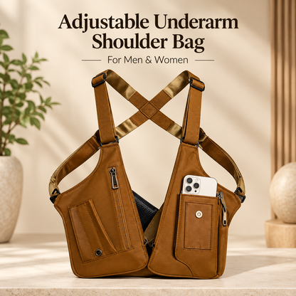 Adjustable Underarm Shoulder Bag for Men & Women